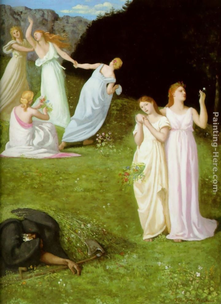 Pierre Cecile Puvis de Chavannes Death and the Maiden